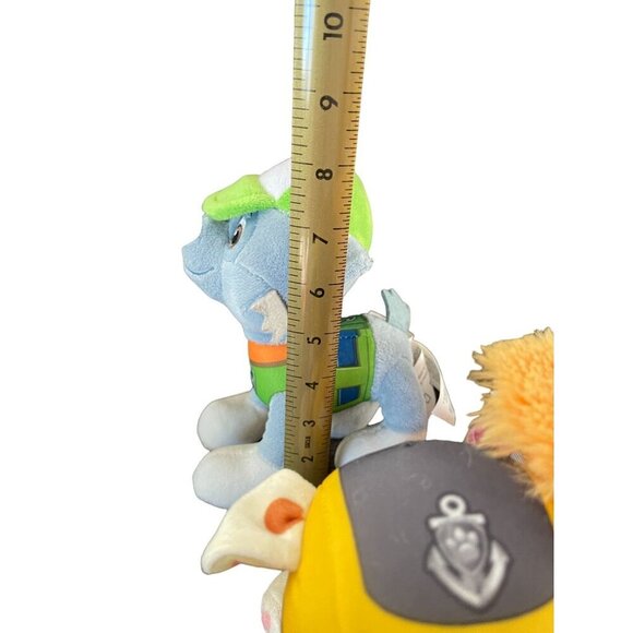 Paw Patrol Plush Lot of 3 Skye Rocky & Sea Patrol Rubble  8" Nickelodeon Kids - Picture 6 of 6